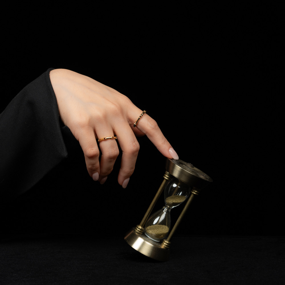 【神秘星象學：神話之戒】摩羯座｜紅石榴925純銀厚鍍18k真金戒指 RMA010