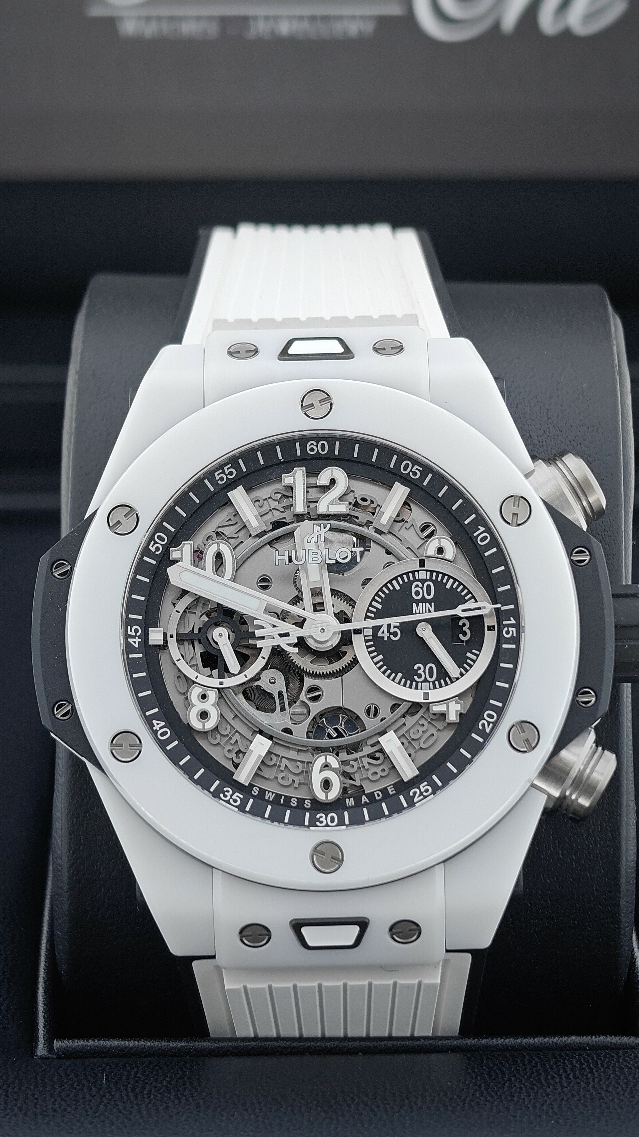 BRAND NEW HUBLOT 441.HX.1171.RX BIG BANG UNICO WHITE CERAMIC 42 MM