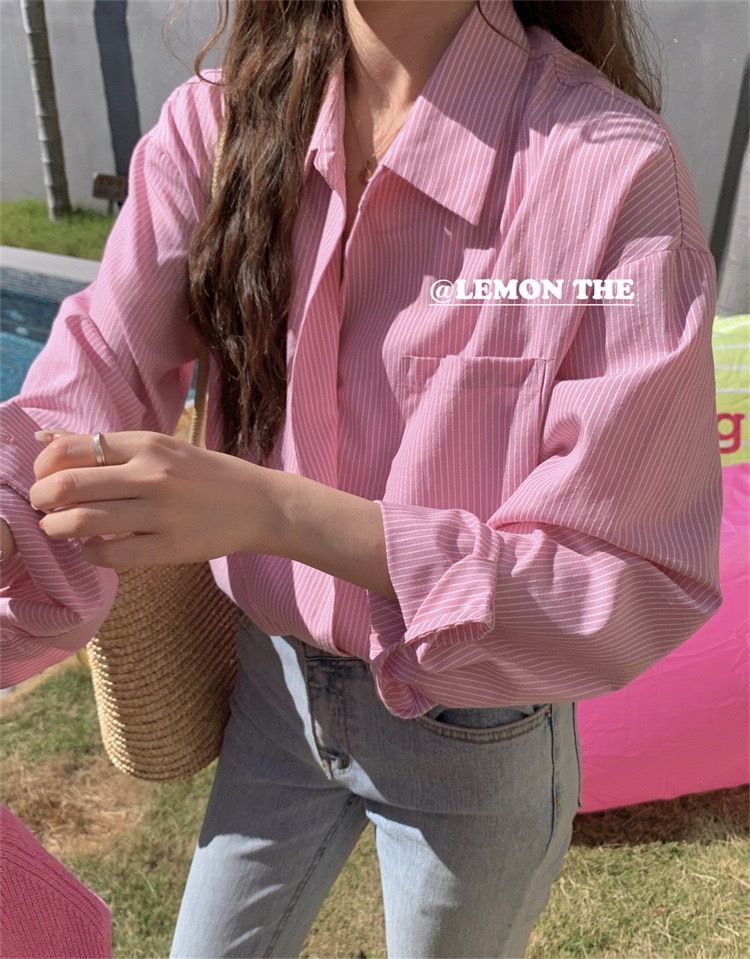 檸檬家夏日多巴胺薄襯衫-4色