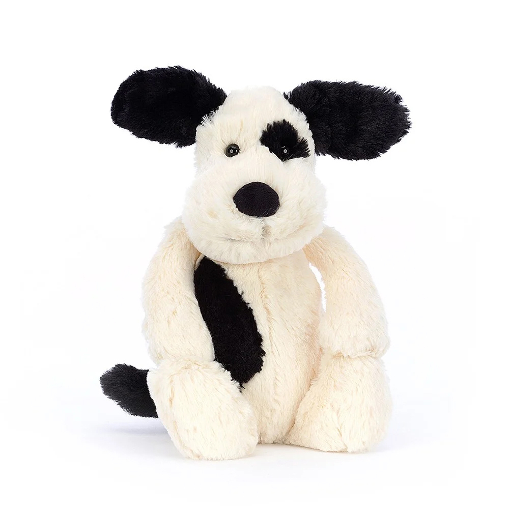 Jellycat Bashful Black & Cream Puppy 大白狗/海盜狗