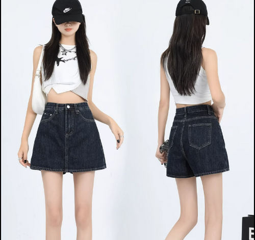 Hot-selling high-waisted skirt [Retro Blue] [XS-2XL] (please contact customer service to confirm the delivery size after placing the order)