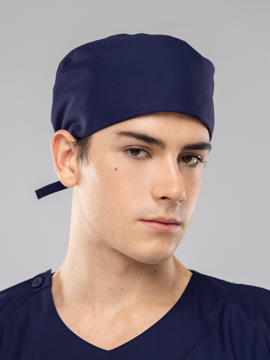 【 T08-1-B9 】護理手術帽-C經典布-深海藍