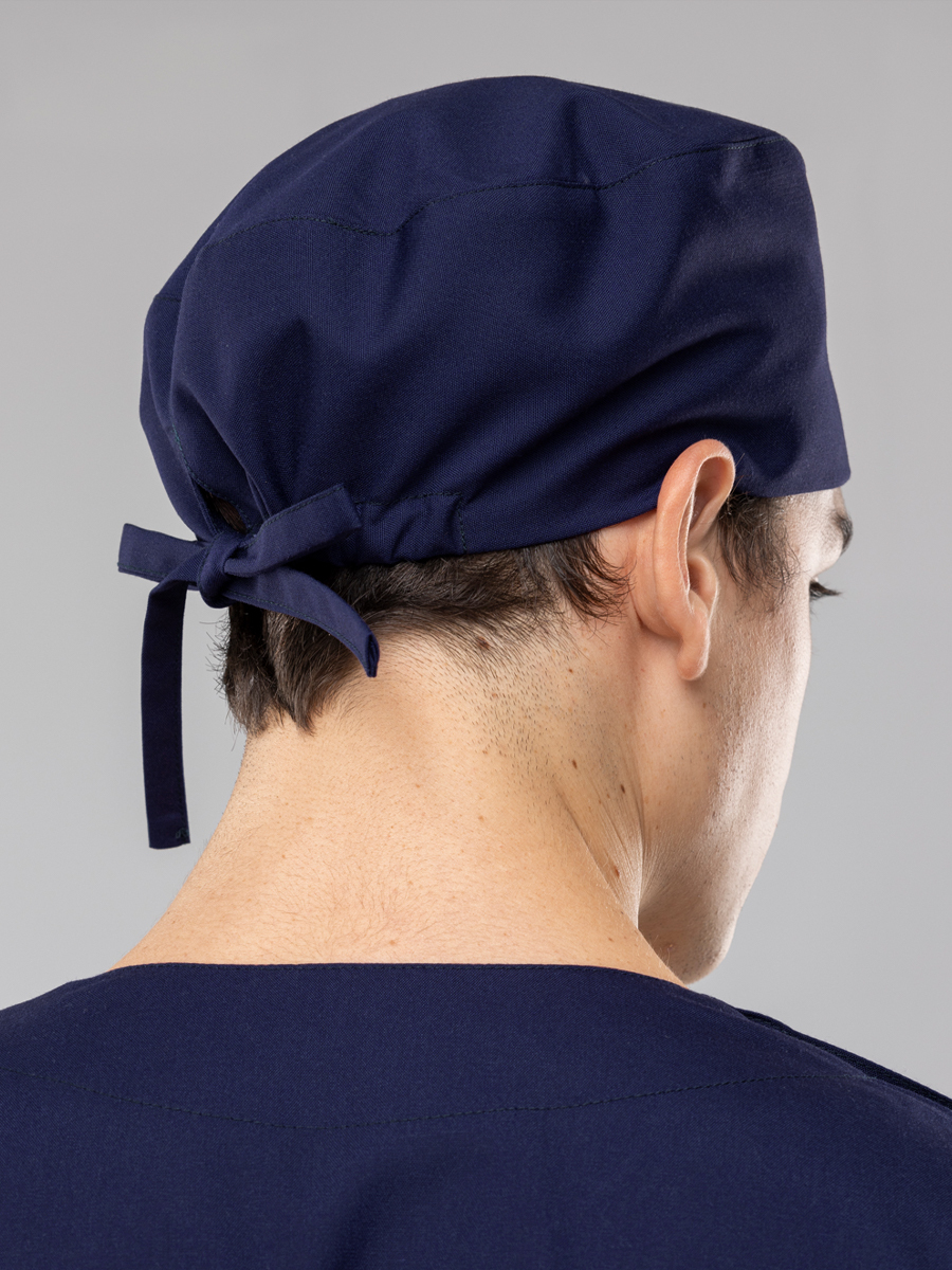 【 T08-1-B9 】護理手術帽-C經典布-深海藍