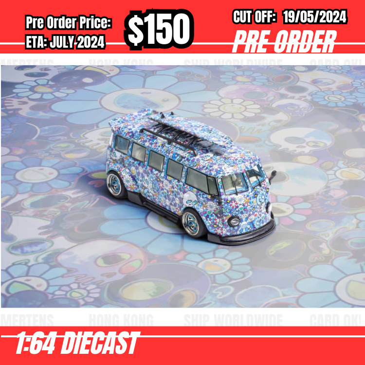 PO-$150 * Liberty64 * 1:64 VW T1 Blue Kiki [OD14/05]
