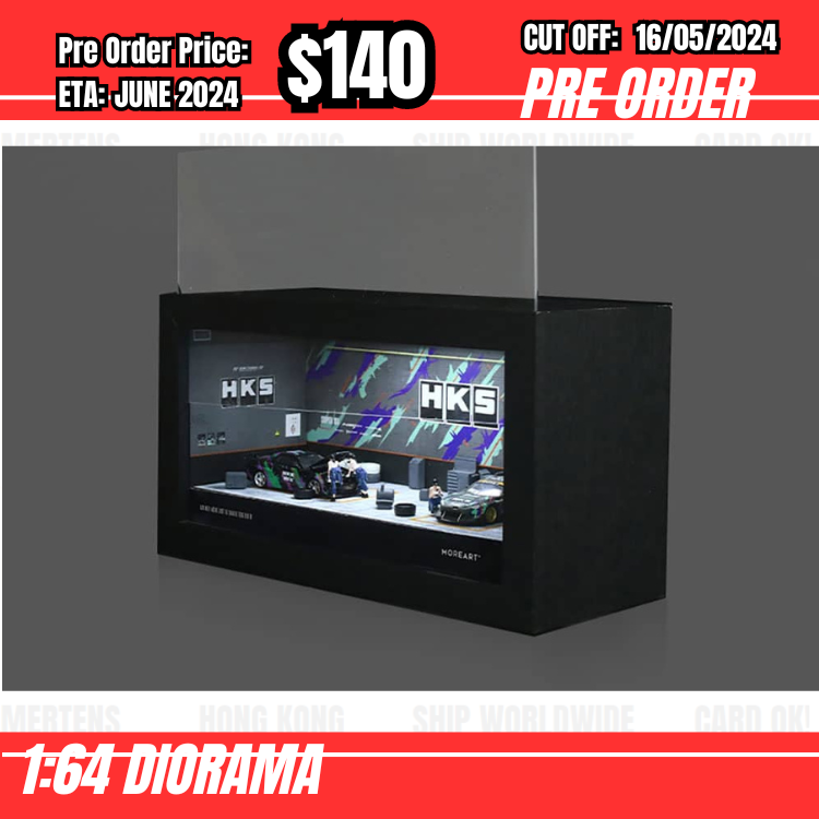 PO-$140 * Moreart * 1:64 Diorama - Work shop HKS [OD14/05]