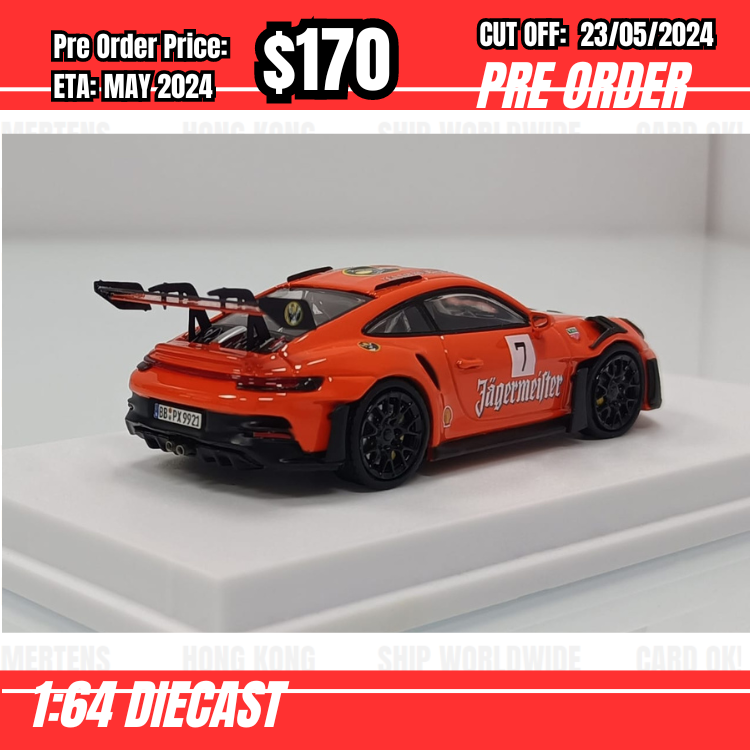 PO-$170 * League Model * 1:64 992 GT3 RS Jagermeister [OD14/05]