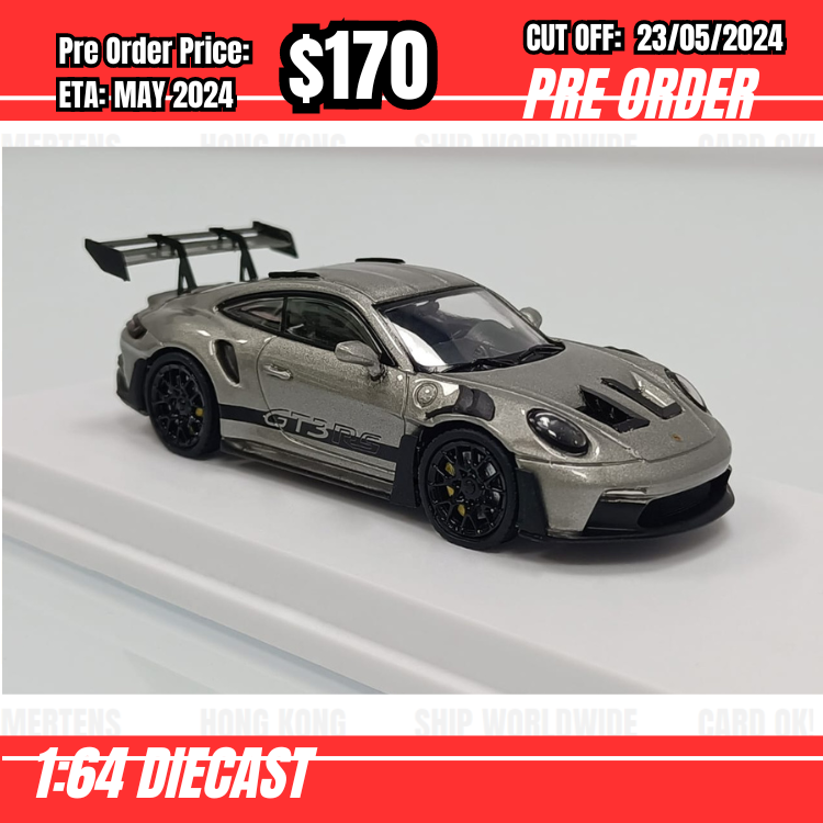 PO-$170 * League Model * 1:64 992 GT3 RS Silver [OD14/05]