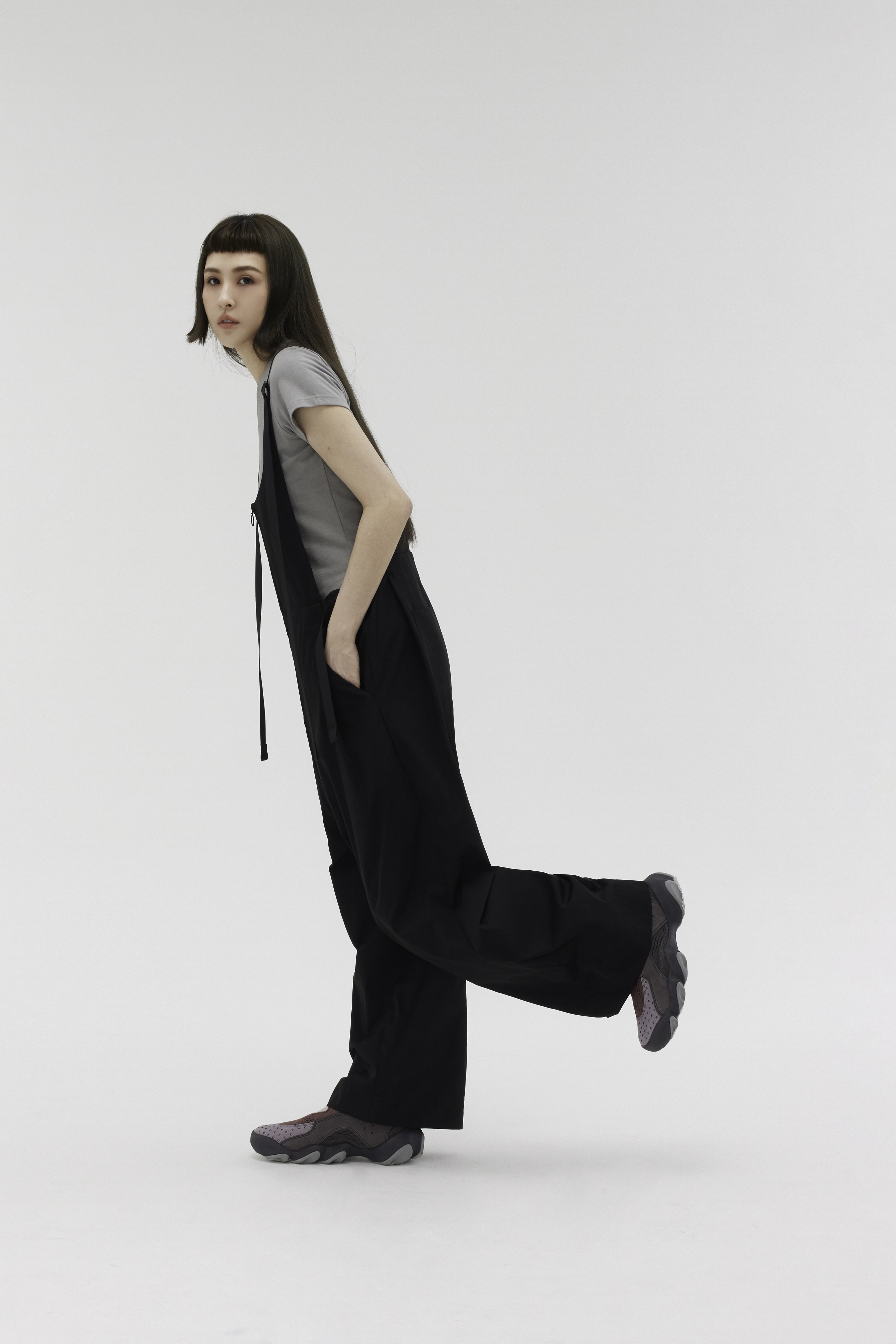 Workaday Wide-Leg Overalls | Black
