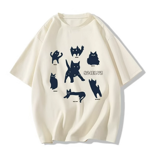 Hot selling short-sleeved T-shirt [Apricot] [XS-2XL size] (please contact customer service to confirm the delivery size after placing the order)
