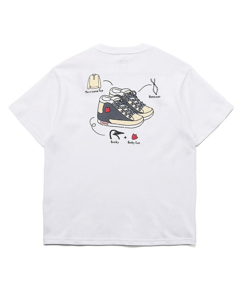 Chums My Ideal Shoes T-Shirt 純綿 T-shirt CH01-2368 (前後Logo)