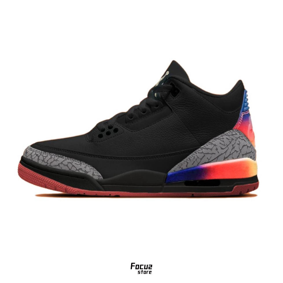 【Focus Store】部分現貨 J Balvin x Nike Air Jordan 3 "Rio" 黑色 聯名款 FN0344-001