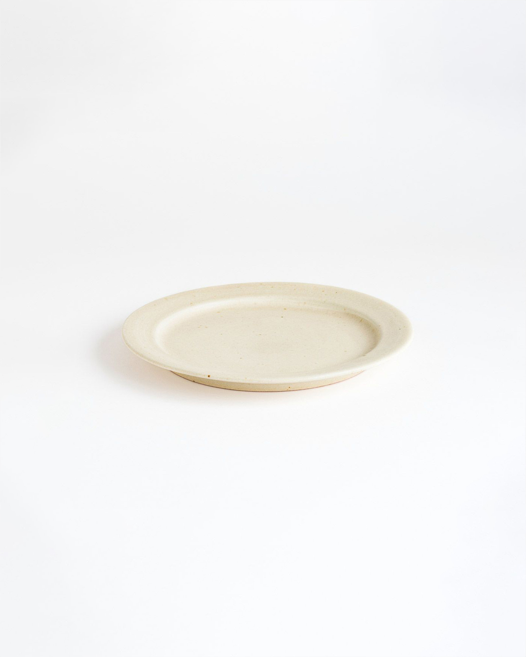 明山窯 TEIBAN WARE 圓碟 L 生成(米)｜信樂燒