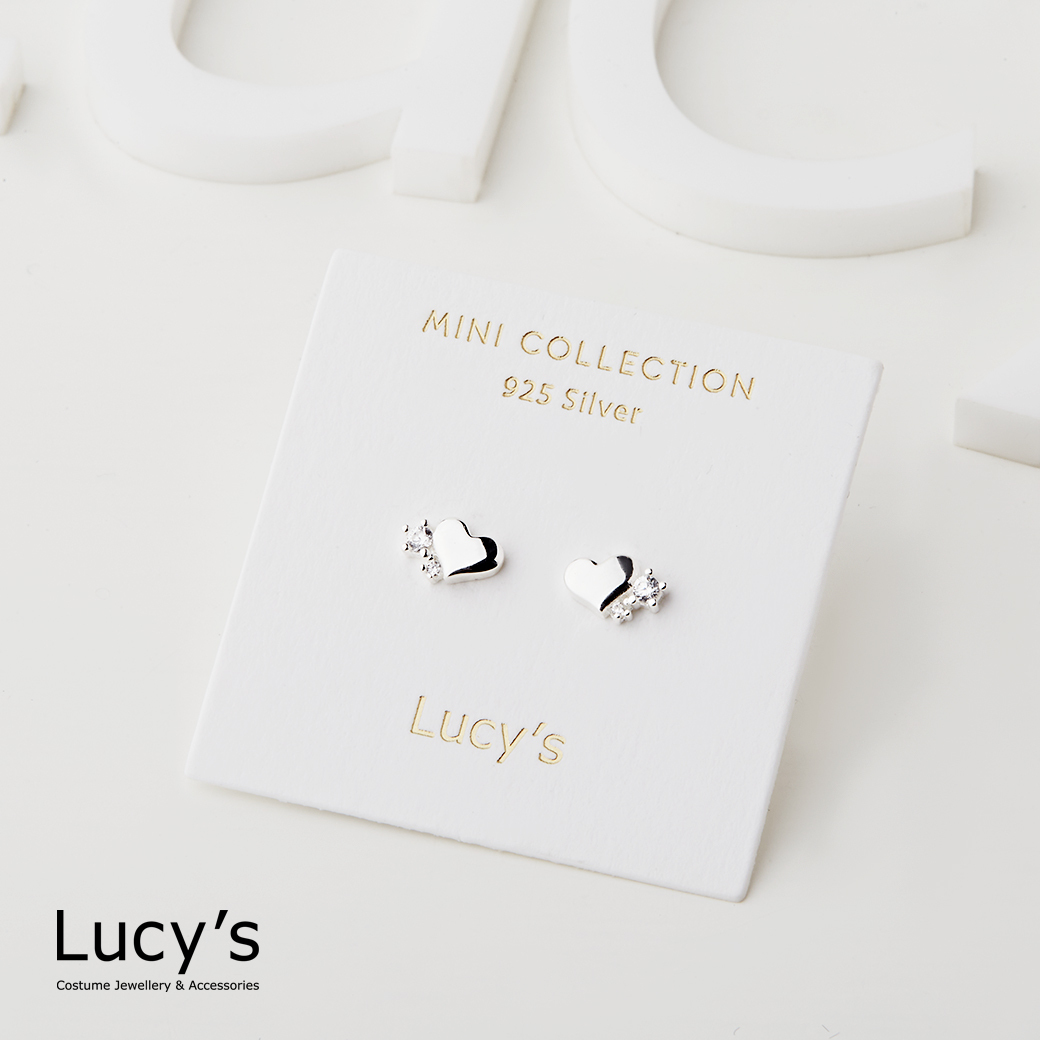 *925純銀〔輕銀系列〕心愛呢語 耳環 (94669)