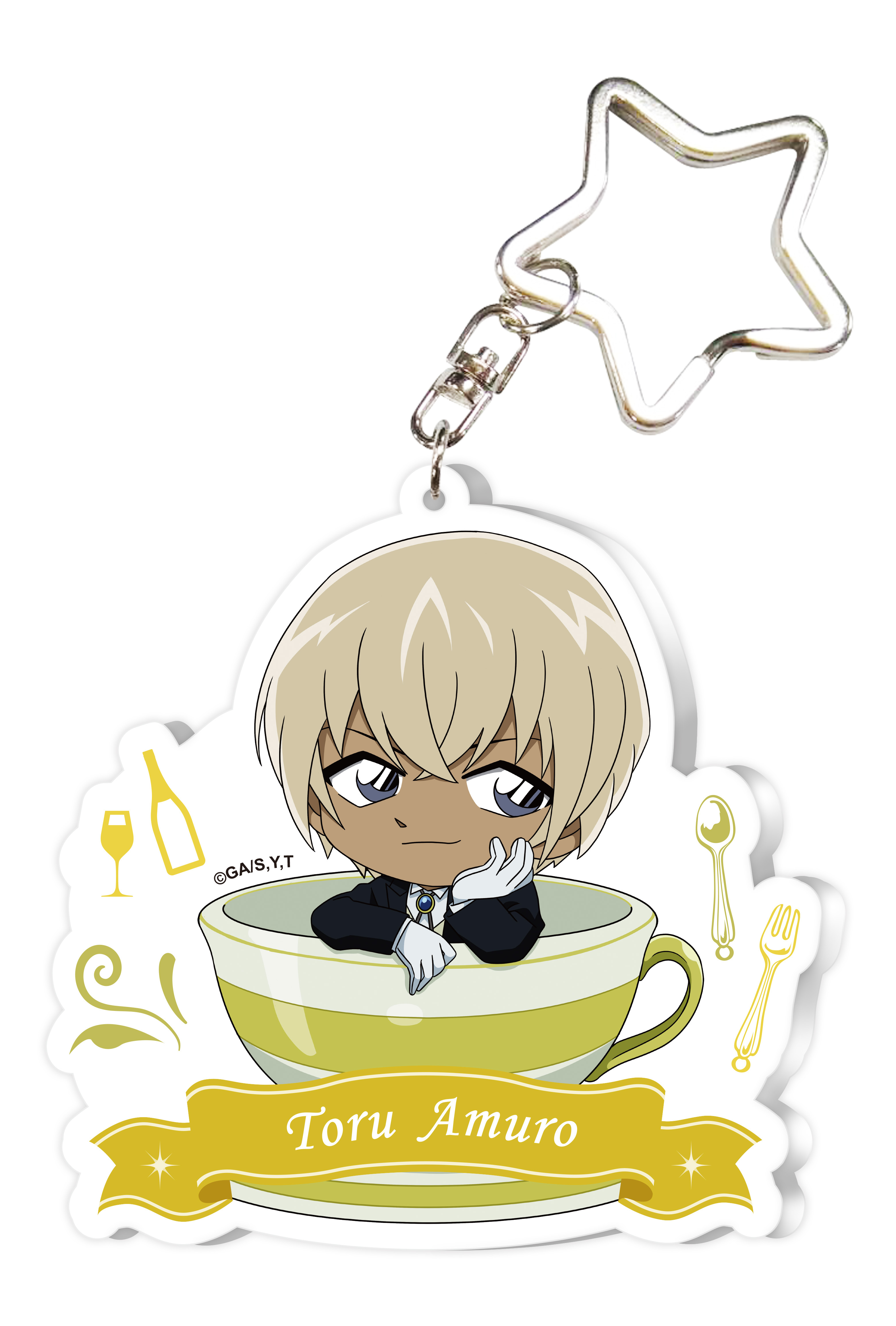 名偵探柯南café-大壓克力吊飾-6款