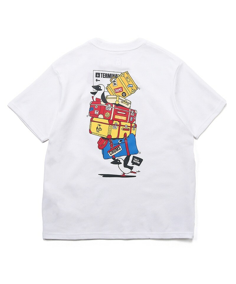 Chums Baggage T-Shirt 純綿 T-shirt CH01-2371 (前後Logo)