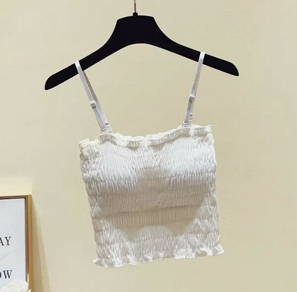 Chubby Sister Camisole#Single Piece (White) (M-4XL) (Contact customer service to confirm size after placing an order) 