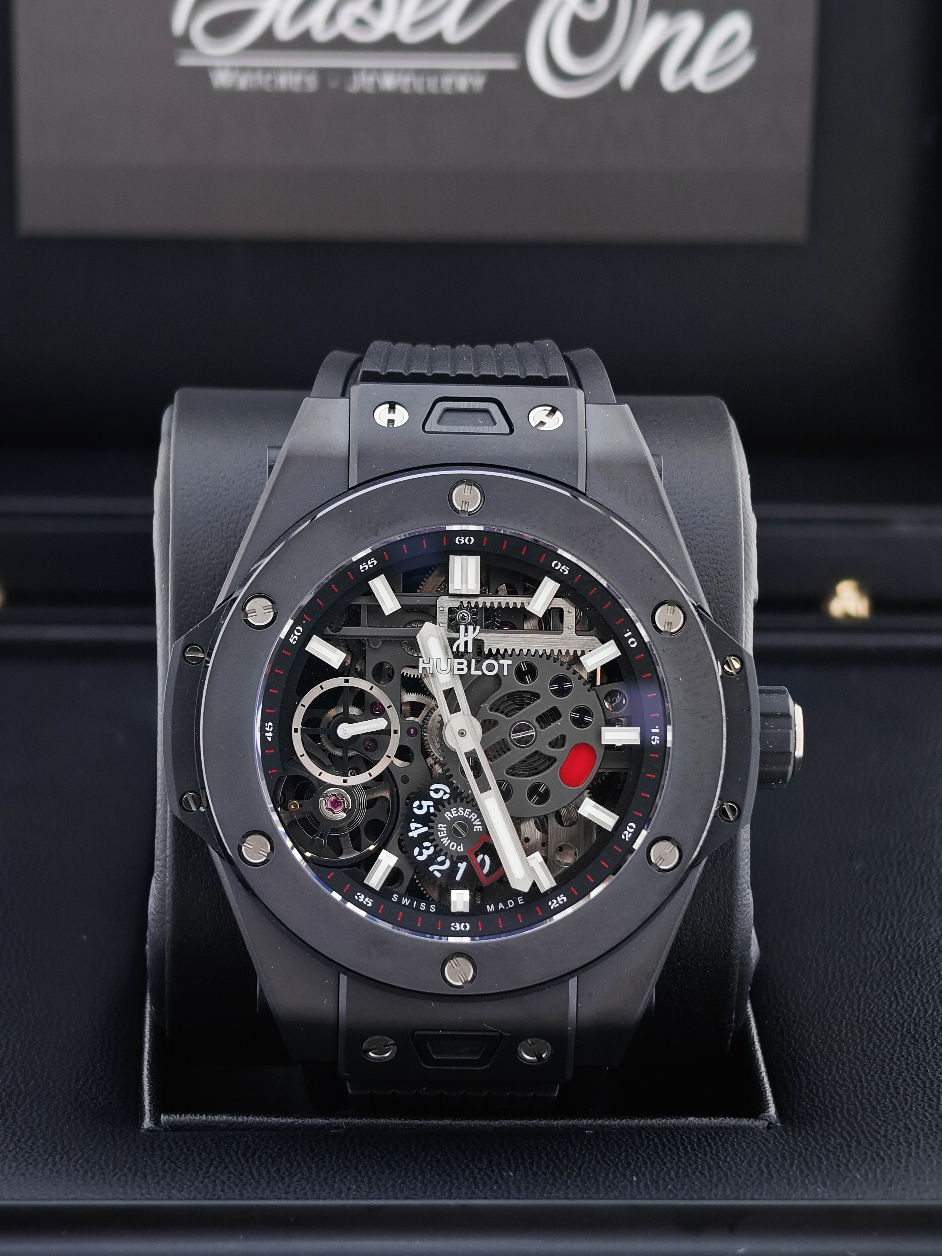 BRAND NEW HUBLOT 414.CI.1123.RX BIG BANG MECA-10 BLACK MAGIC 45 MM
