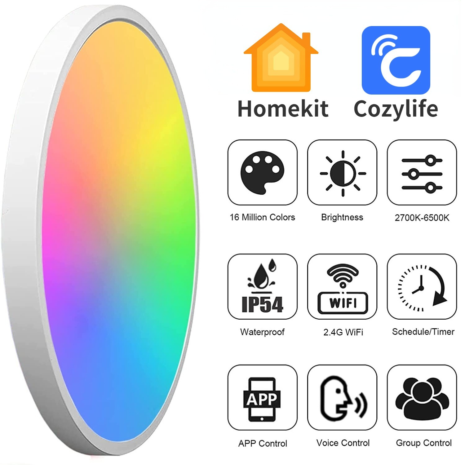 Apple HomeKit 黑邊吸頂燈