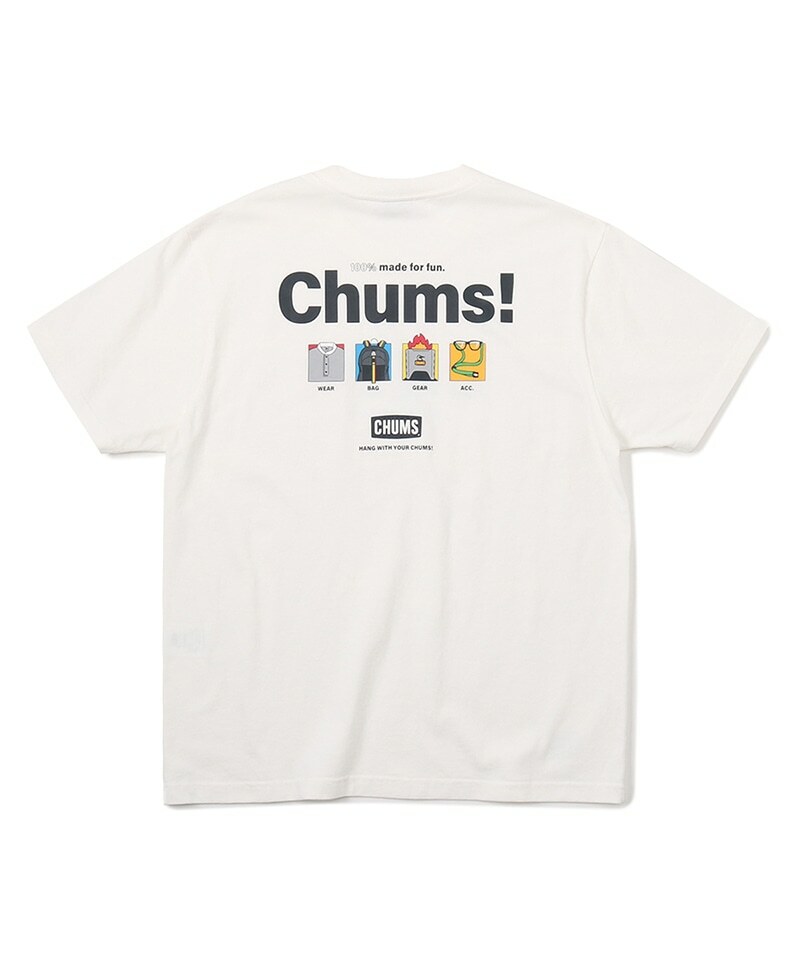 Chums Anti-Bug 100% Made For Fun T-Shirt 防蟲純綿 T-shirt CH01-2380 (前後Logo)