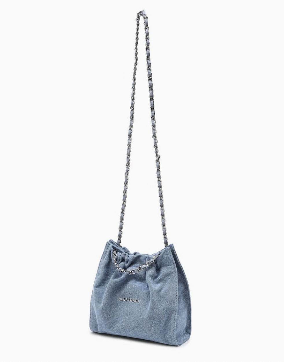 ★早期完売★JILLSTUART★denim drawstring chain shoulder S ☆JILL BY JILLSTUART☆人気 denim drawstring chain shoulder S