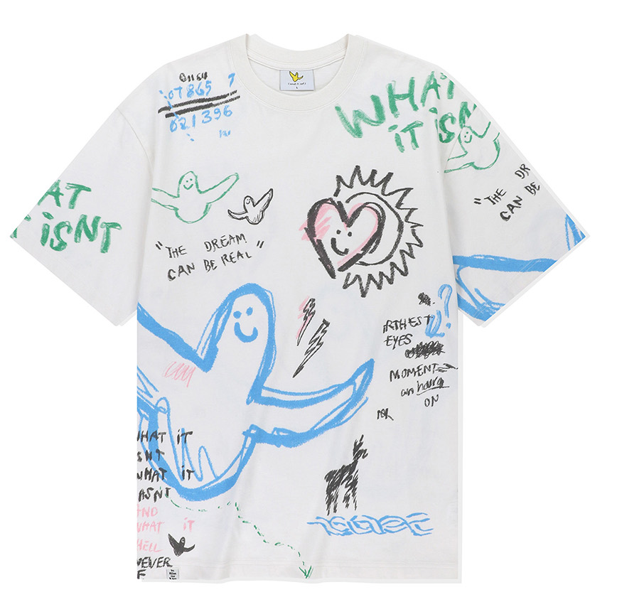 K] MARK GONZALES WHAT IT ISN'T ANGEL GRAFFITI DRAWING SHORT