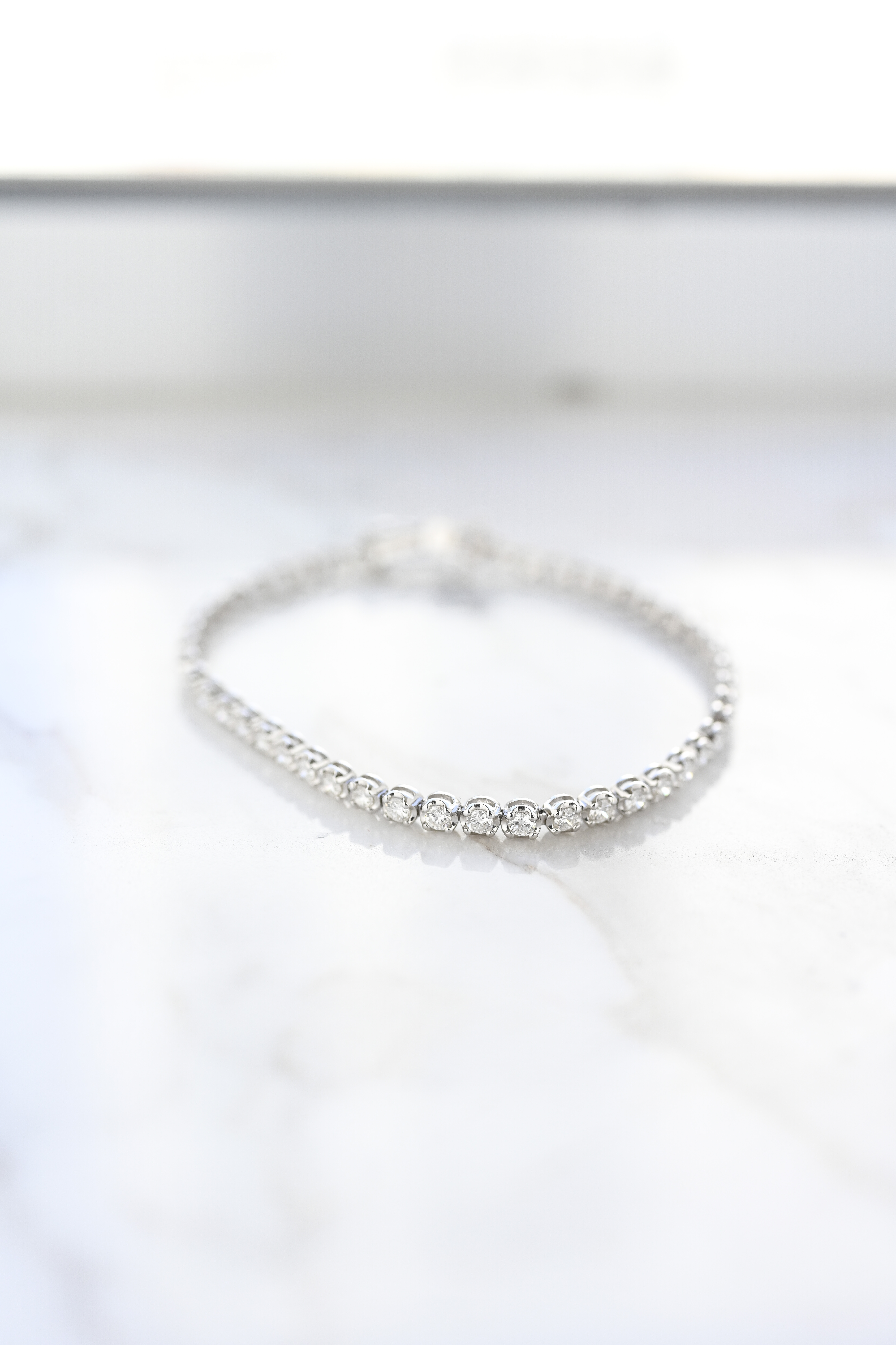 18K 2.5mm Tennis Diamond Bracelet