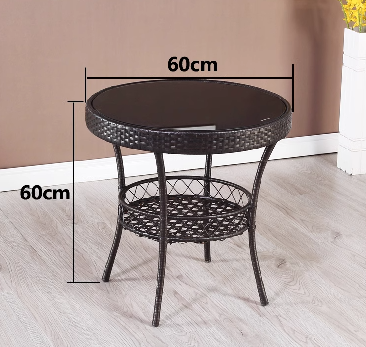 知遙藤椅三件套(2椅1茶几)