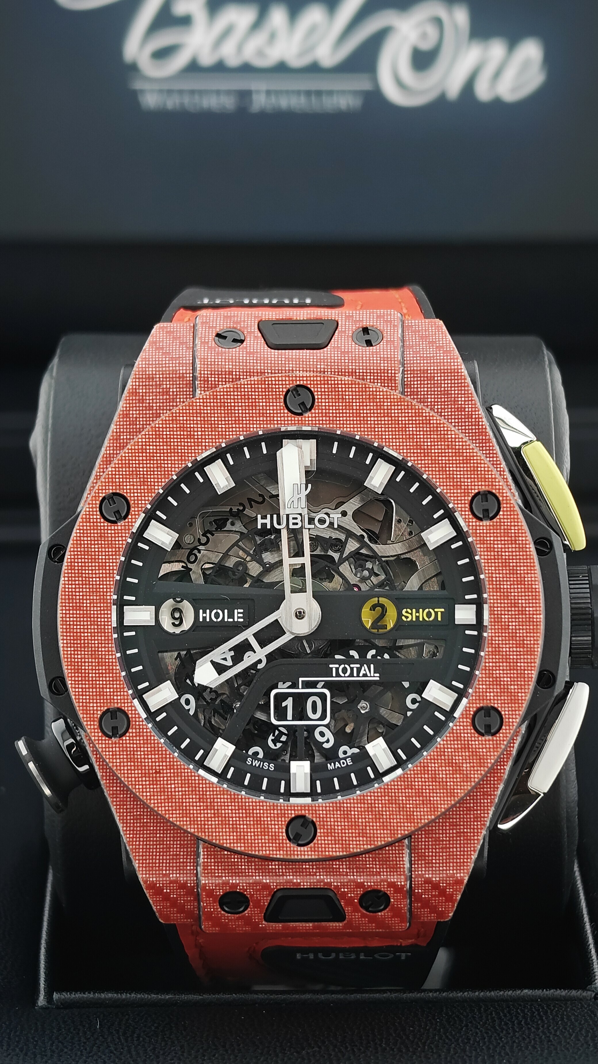 BRAND NEW HUBLOT 416.YO.1120.VR BIG BANG UNICO GOLF SKY BLACK CARBON 45 MM boutique exclusive limited 100 pcs