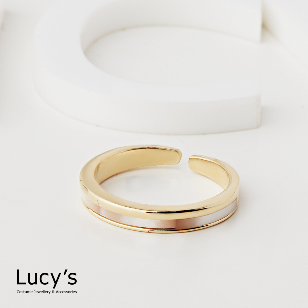 貝影曲線 開口戒 (115063)