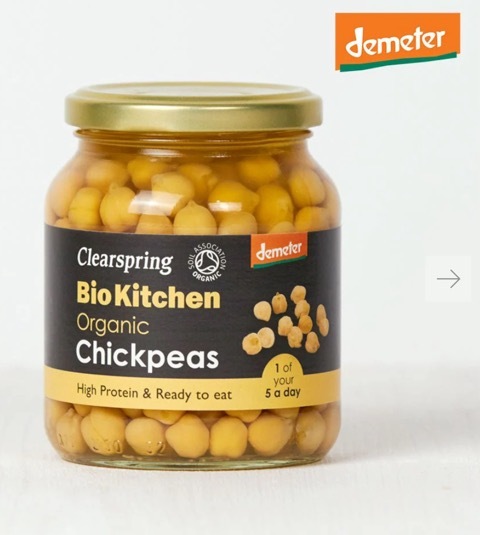 Clearspring 有機鷹嘴豆 (即食）（最佳食用日期為 2028年12月31日 )