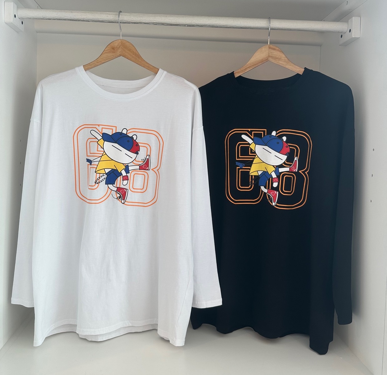 L/SLEEVE PRINTED LONG TEE