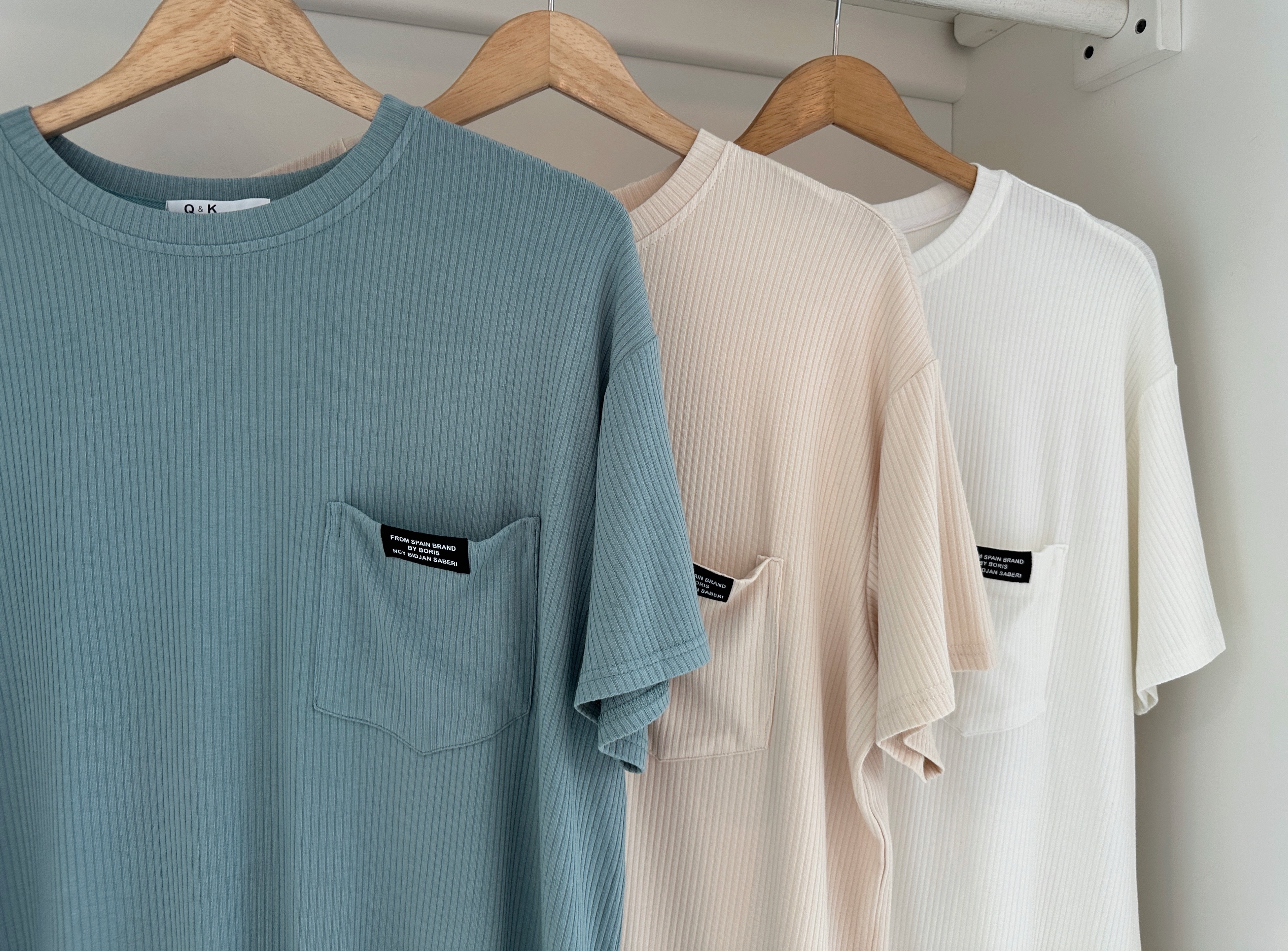 SOFT FABRIC OVERSIZE POCKET LONG TEE