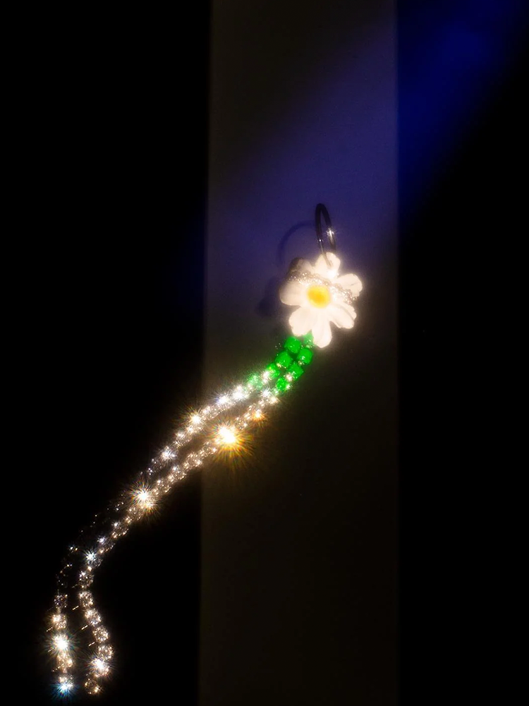 Diamond Daisy Earring