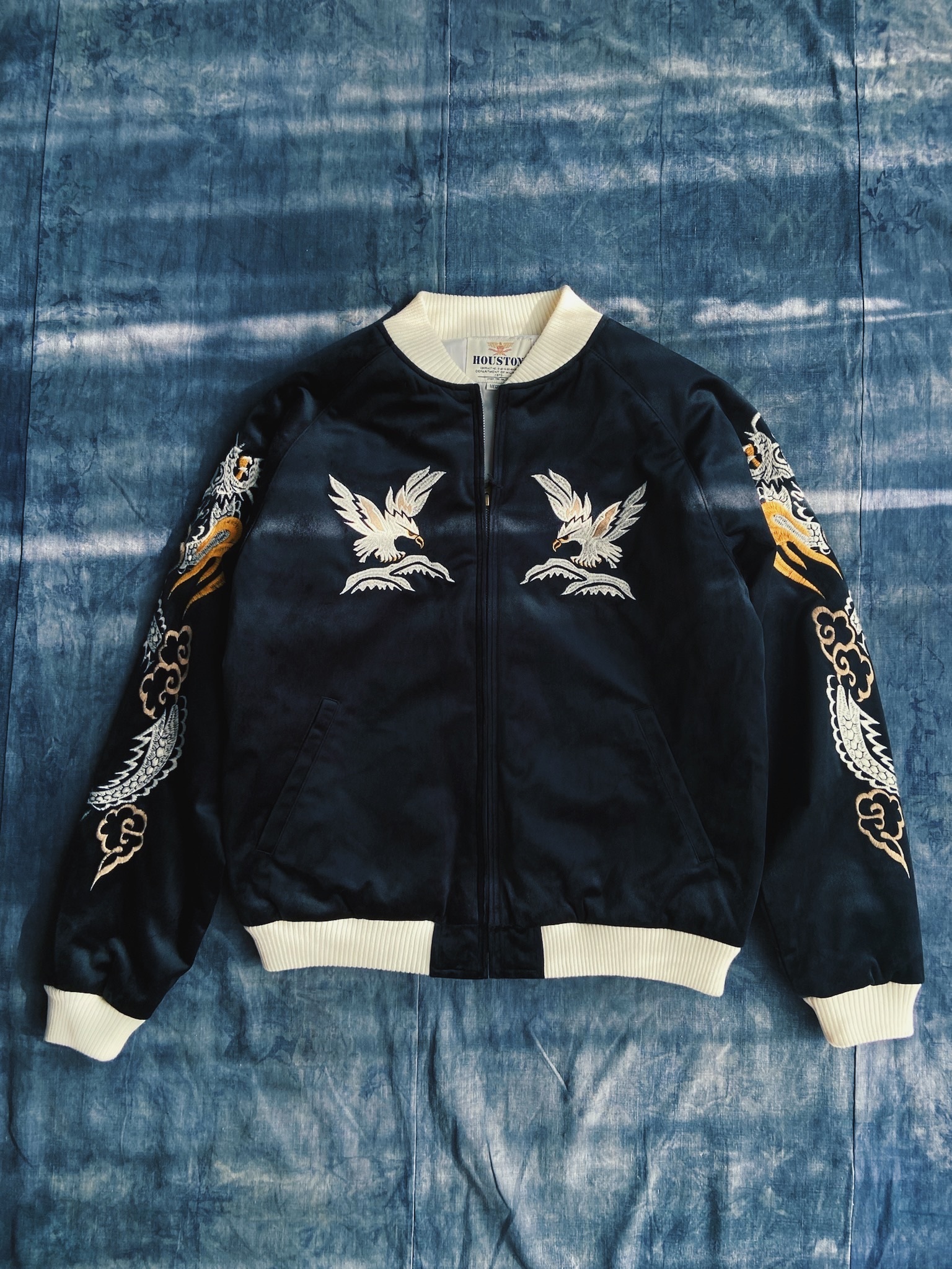 Vintage HOUSTON Alaska Souvneir Jacket / 日牌HOUSTON阿拉斯加馴鹿橫須賀刺繡絨面外套