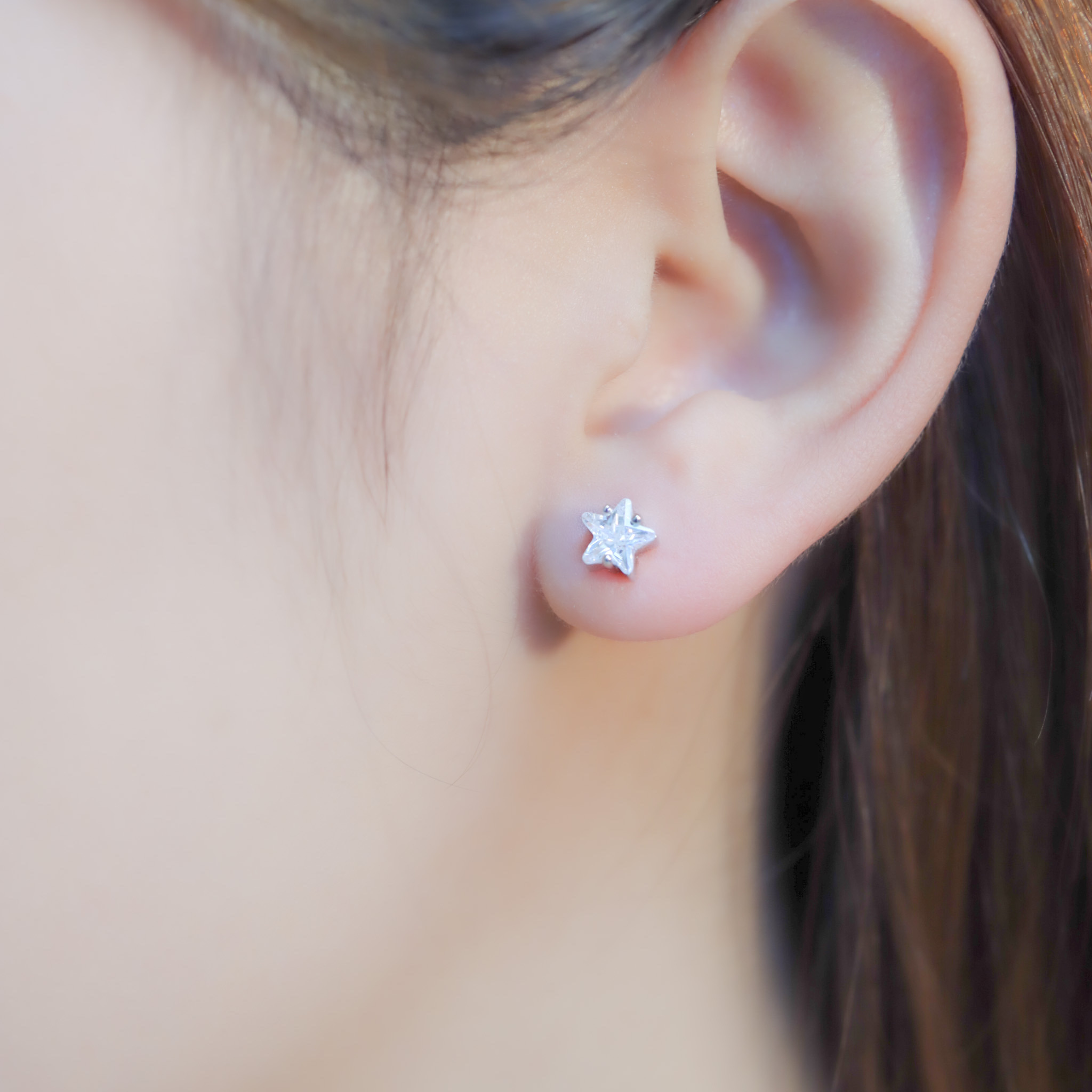 | 925 Silver・White Gold | Little Stars Earrings | EA0772 |