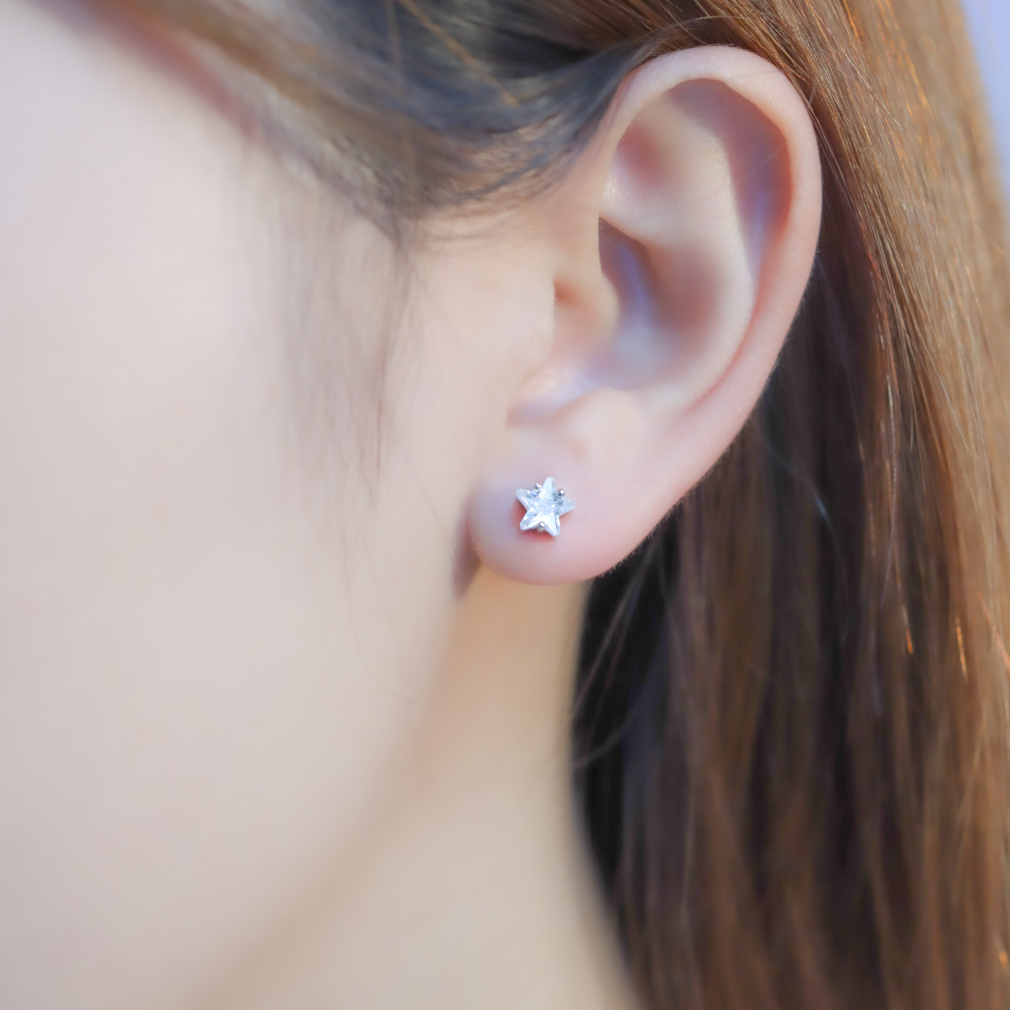 | 925 Silver・White Gold | Little Stars Earrings | EA0772 |