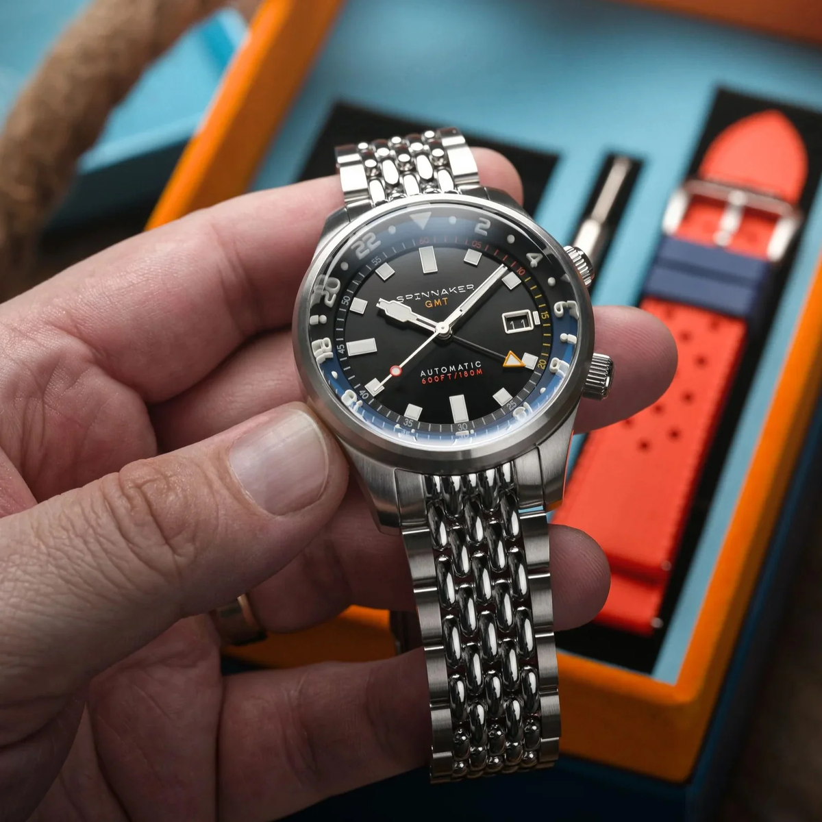 Spinnaker Bradner GMT Automatic Night Shadow 42mm SP-5121-66 潛水機械錶