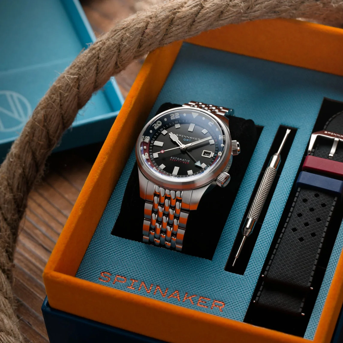 Spinnaker Bradner GMT Automatic Parisian Night 42mm SP-5121-55 潛水機械錶