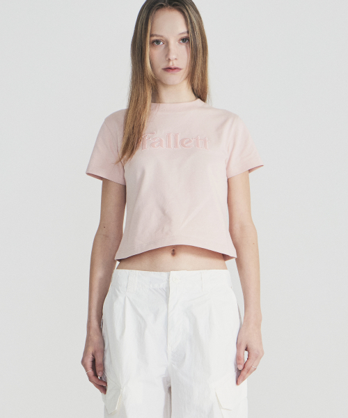 韓國選物| FALLETT 24SS STORY LOGO CROP TEE