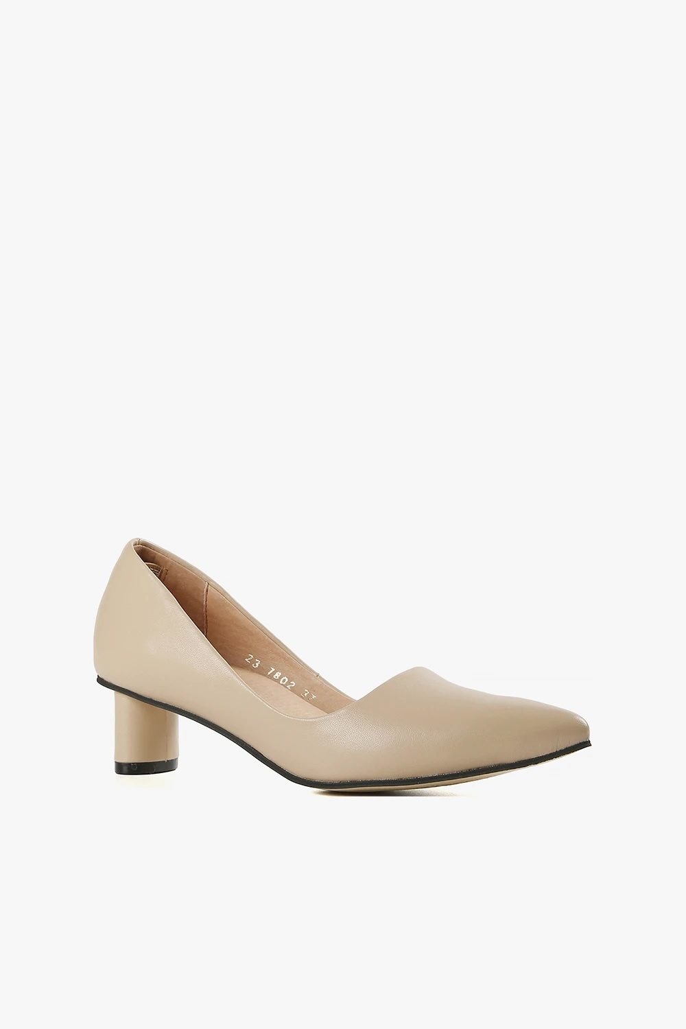 Oval Kitten Pump II 羊皮尖頭橢圓低跟鞋