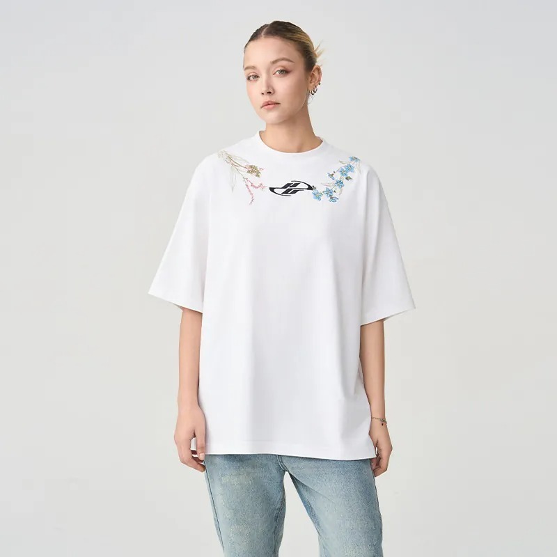 Harsh and Cruel 24SS 刺繡領口花環Logo 短袖 HL242020141