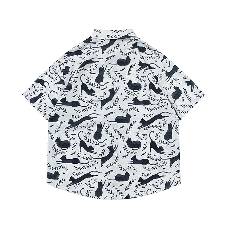 花襯衫 🐱黑貓 貓咪襯衫