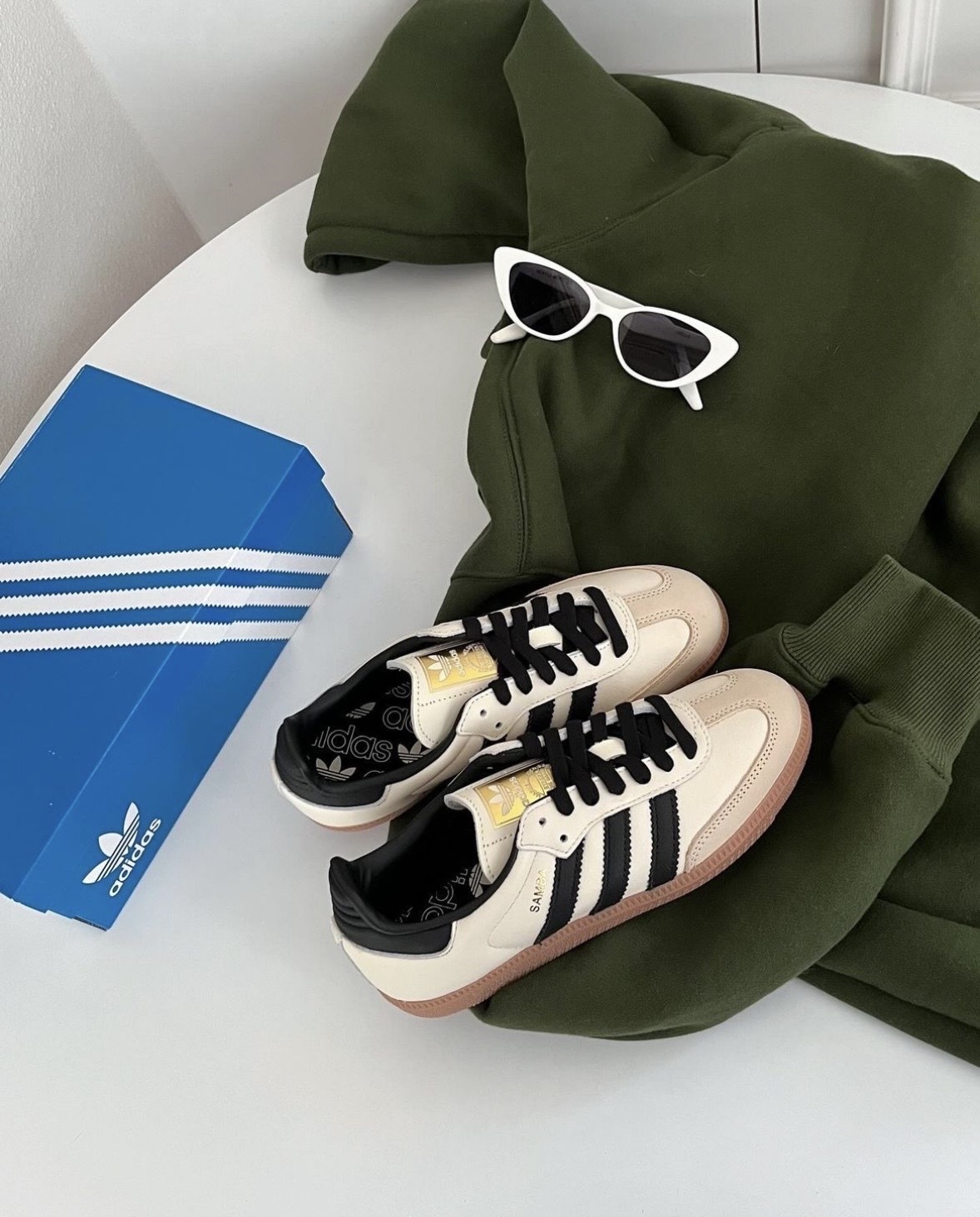 【預訂】Adidas Originals Samba OG 金色logo 奶油黑 -WOMEN