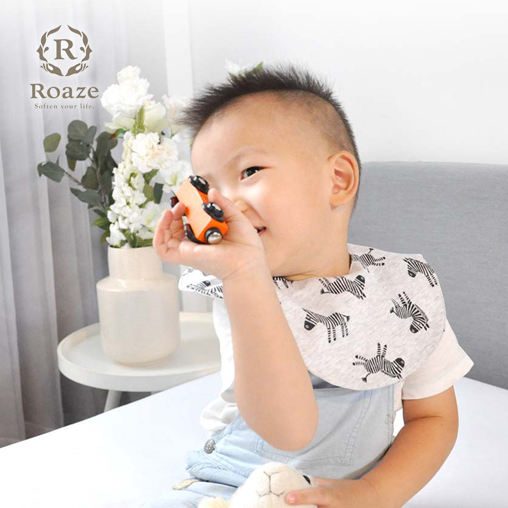 【Roaze】柔仕純真圍兜 (防水) 漫遊斑馬