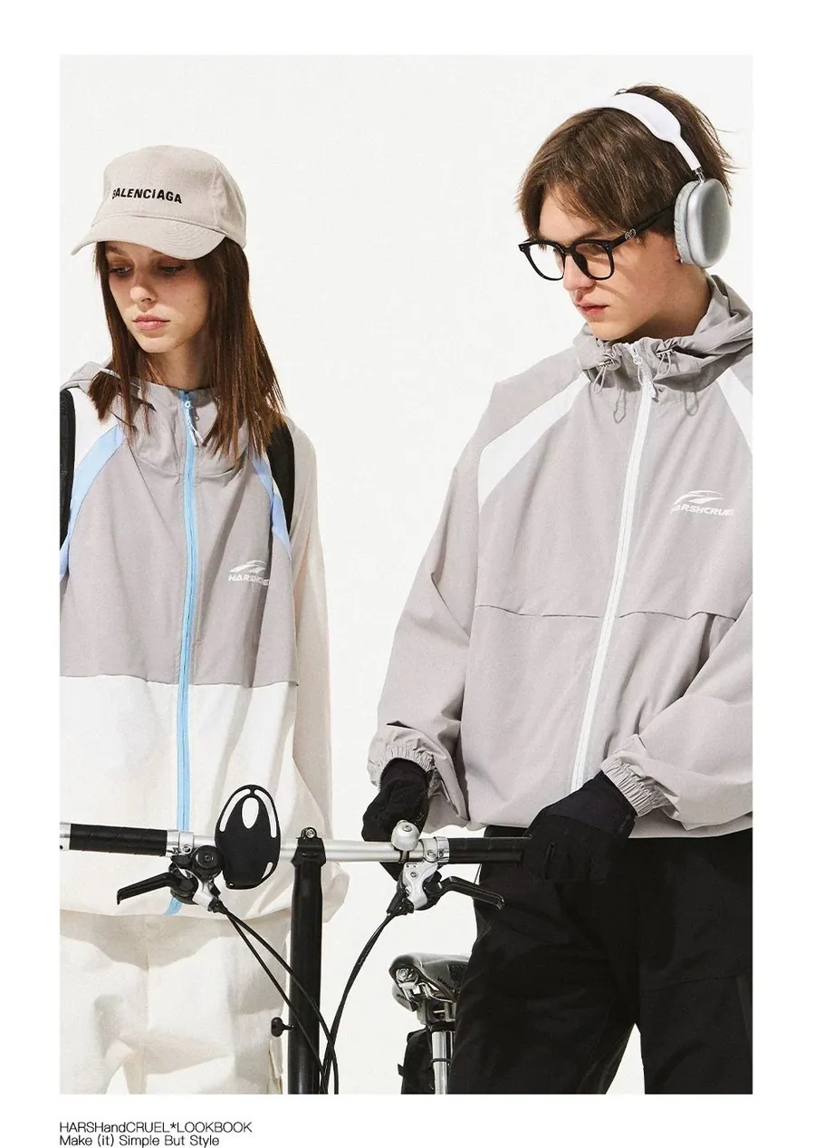 Harsh and Cruel 24SS 拼接運動涼感風衣外套 HZ242050074