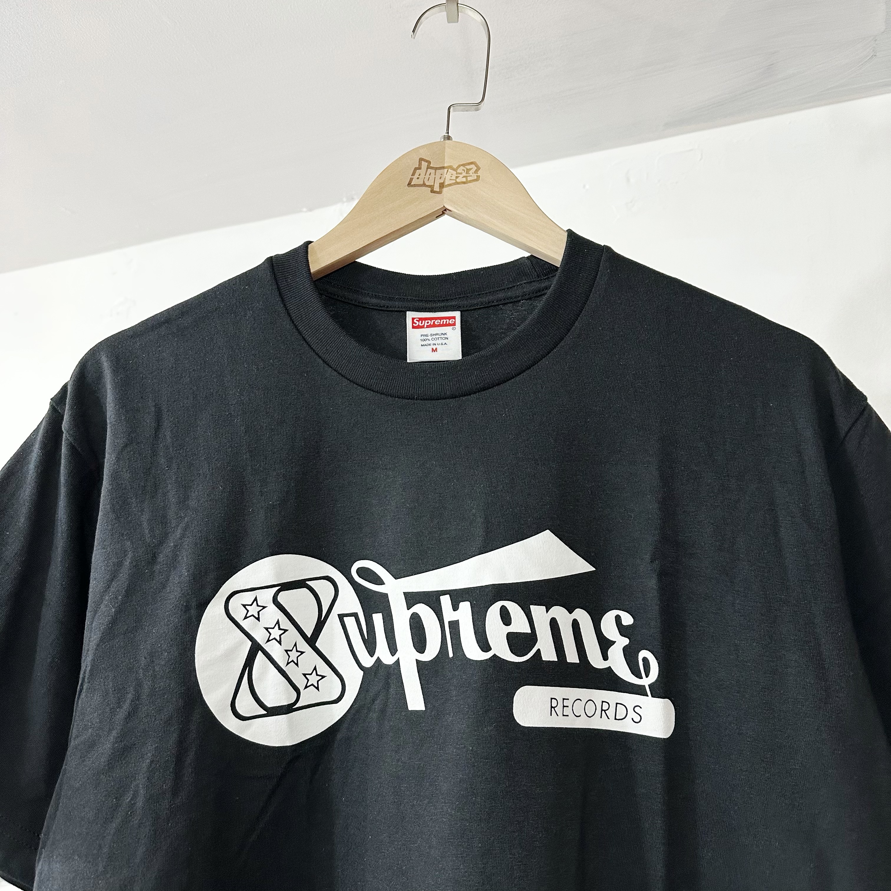 Supreme SS24 RECORDS TEE BLACK
