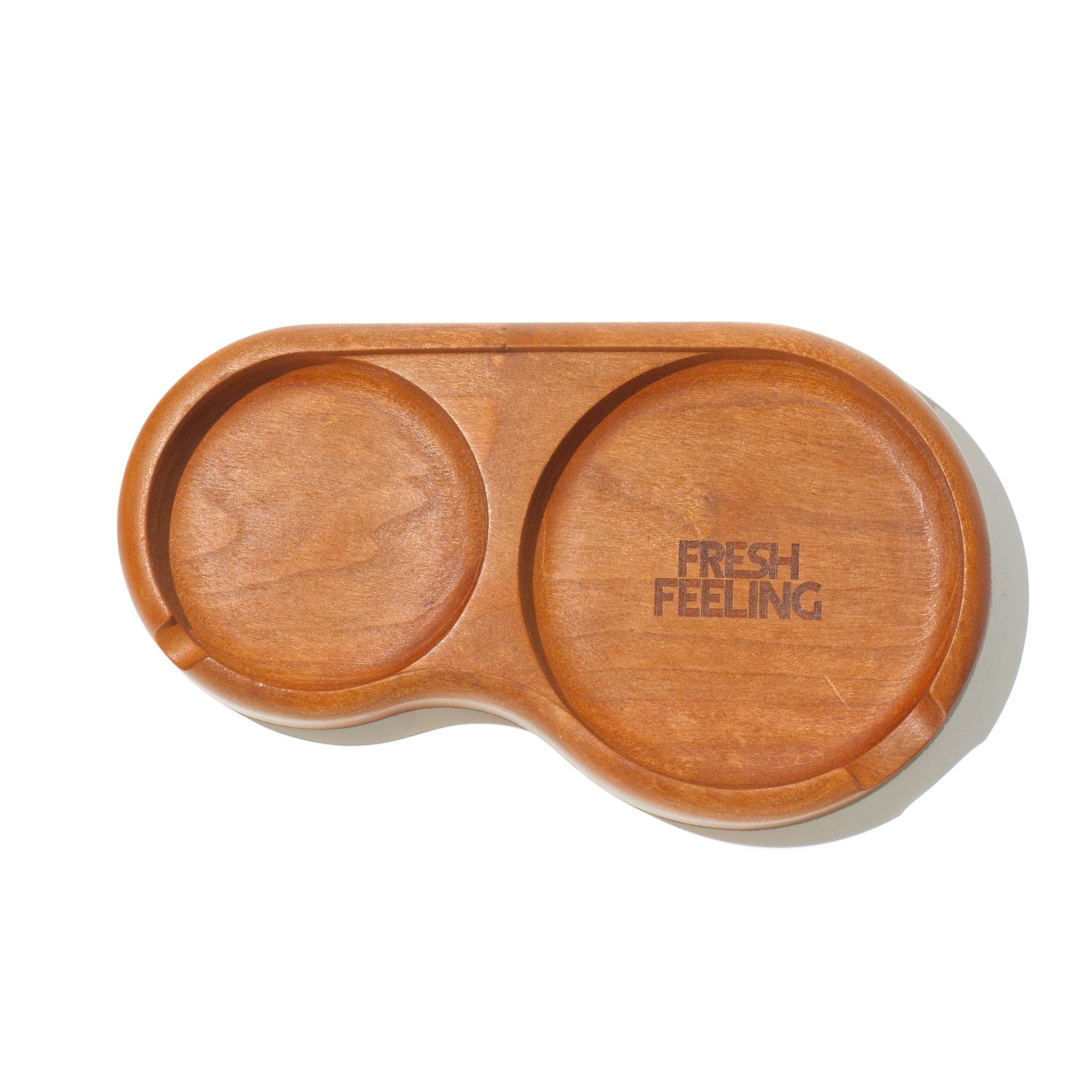 FRESH FEELING WOODEN DOUBLE COASTER