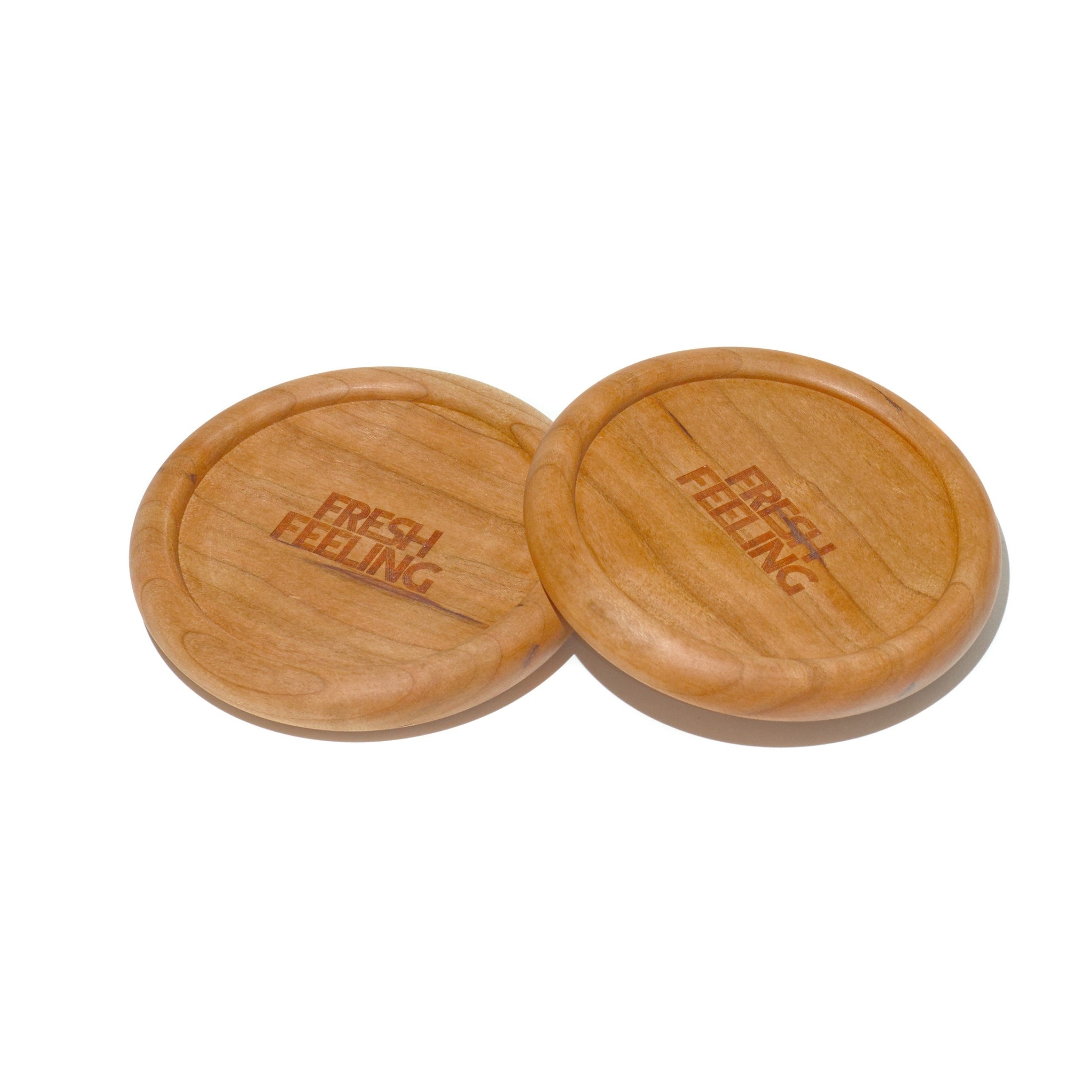FRESH FEELING WOODEN SINGLE COASTER