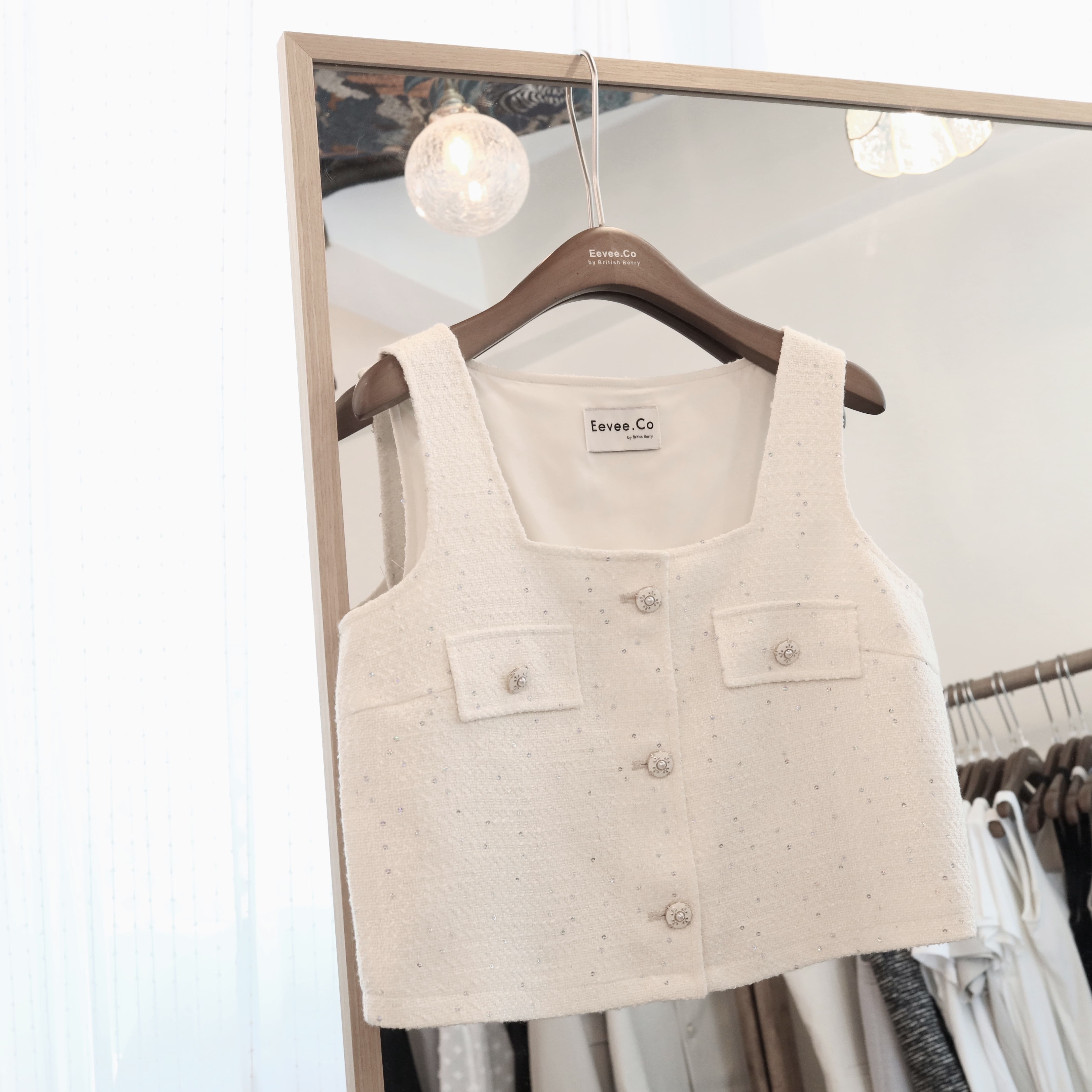 現貨 7257 小香風 細閃片背心