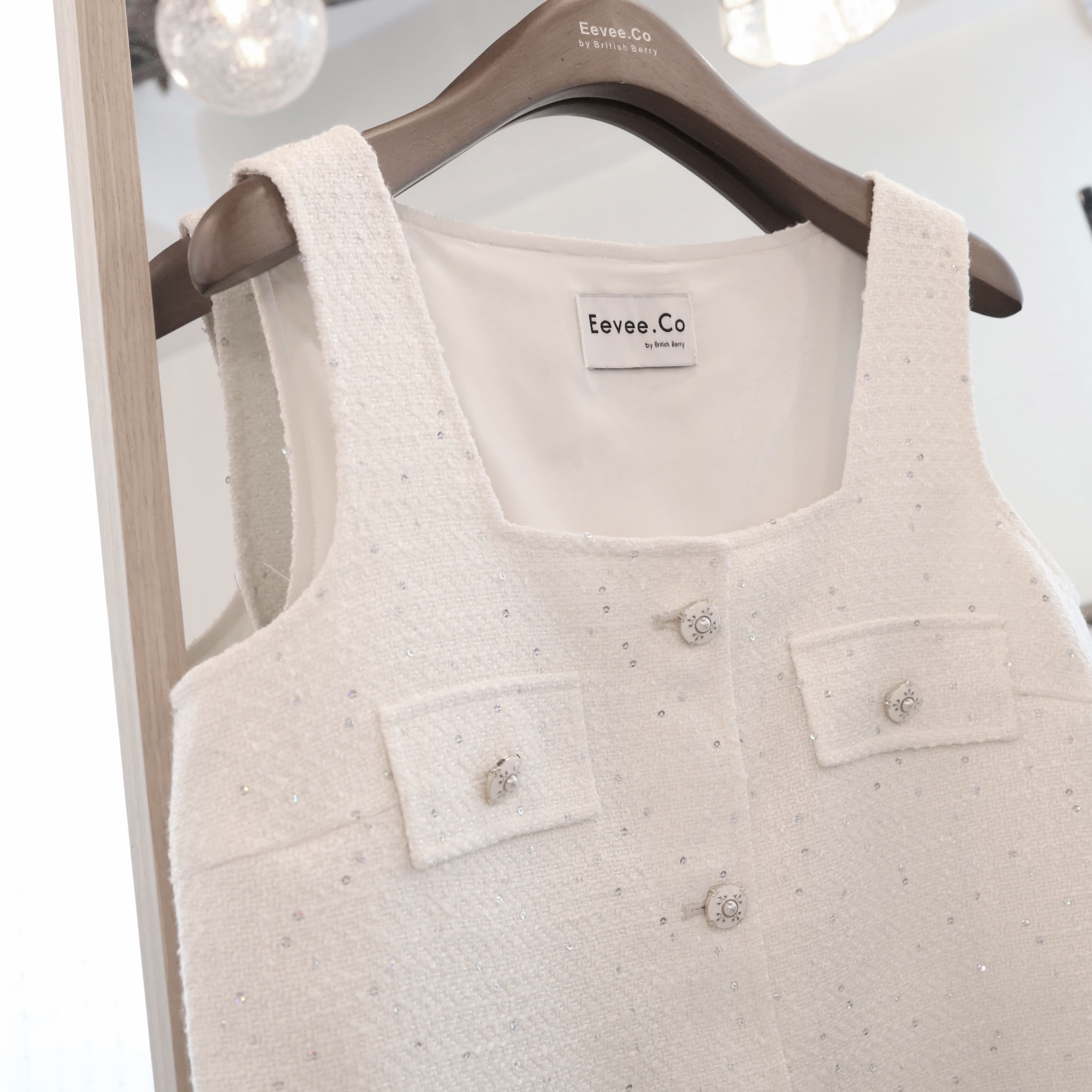 現貨 7257 小香風 細閃片背心